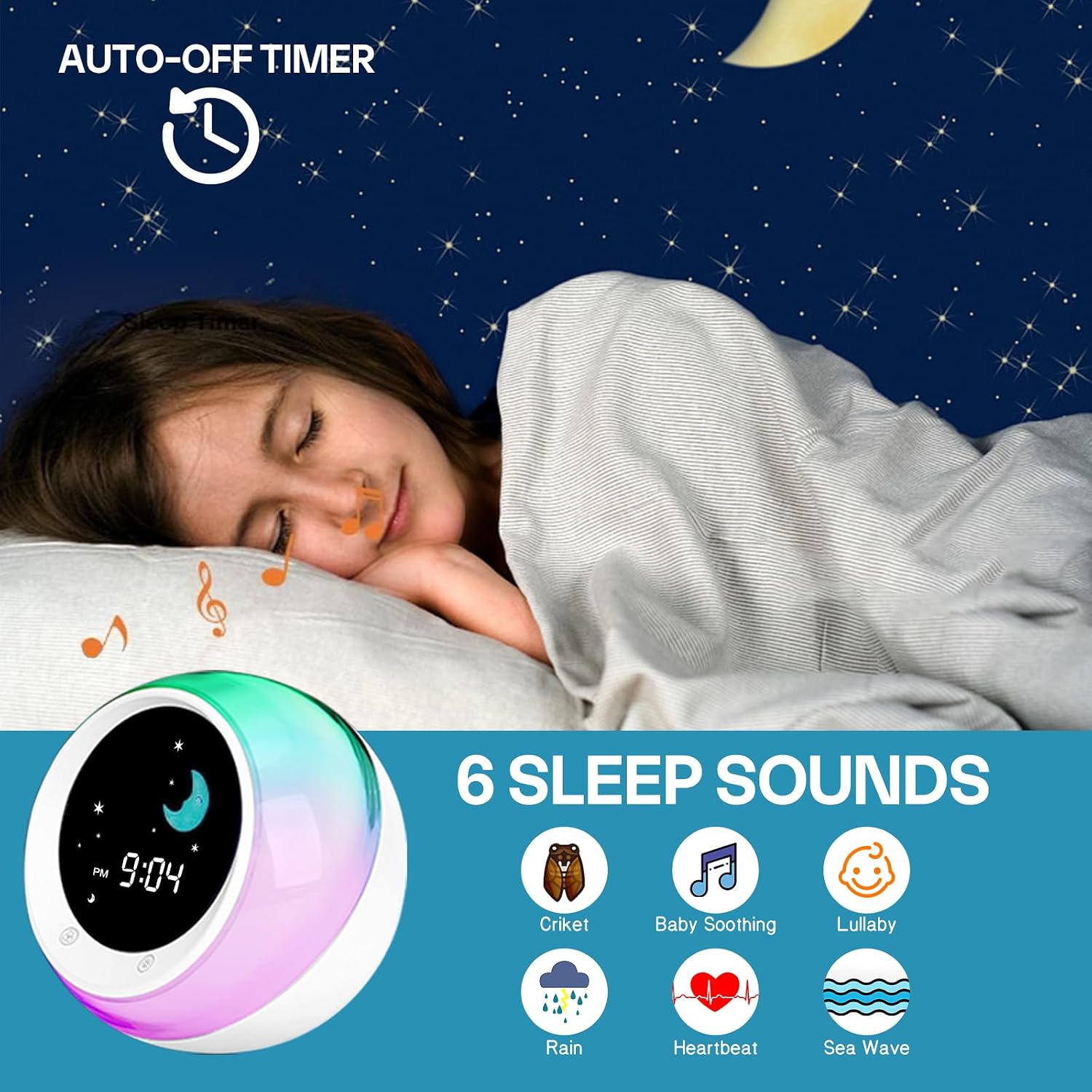 Thumbnail 5 de I·CODE Sun & Moon Rise Alarm Clock