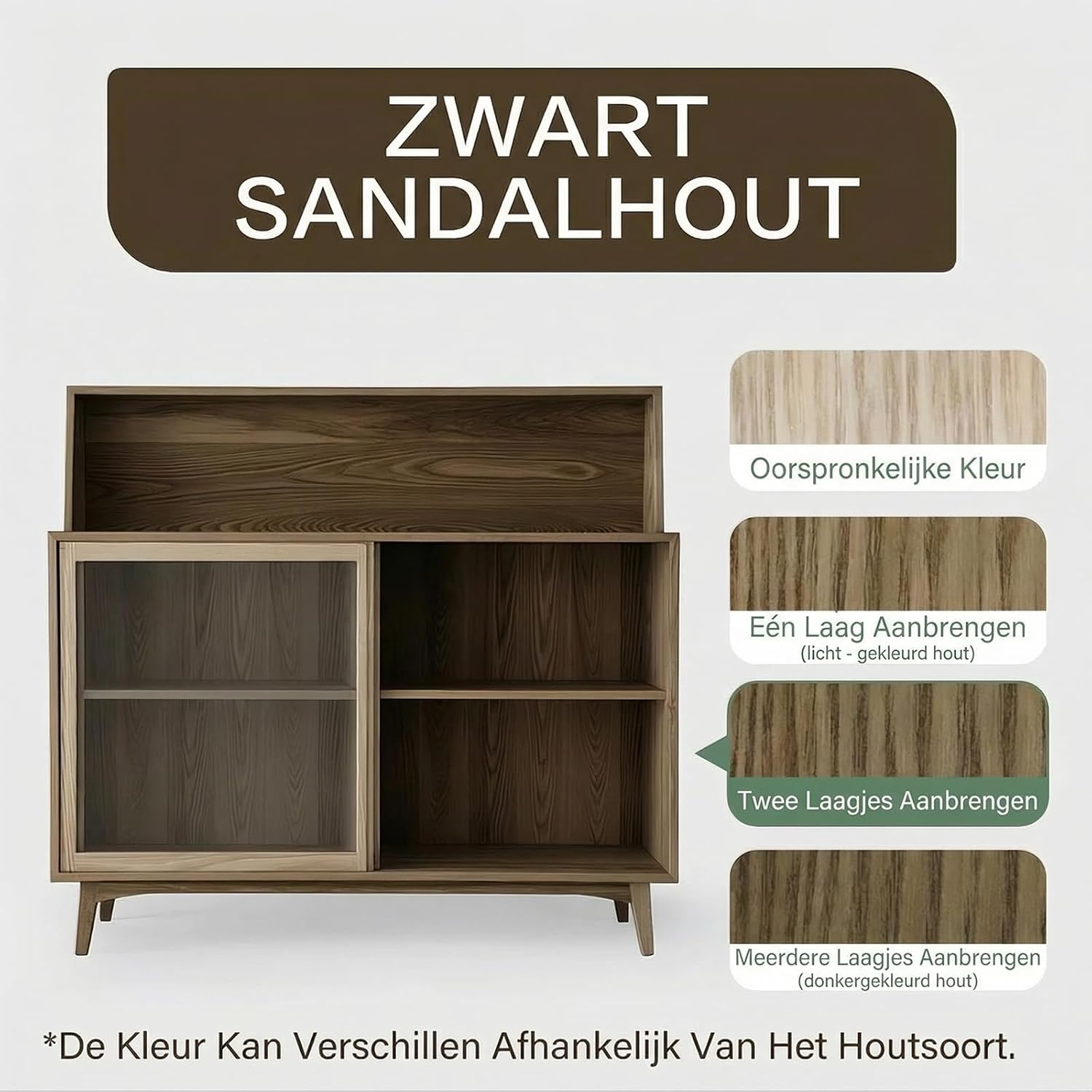 Thumbnail 1 de Mollor KJ020XY_320101030201756 houtbeits en sealer, 500 g, Zwart Sandelhout