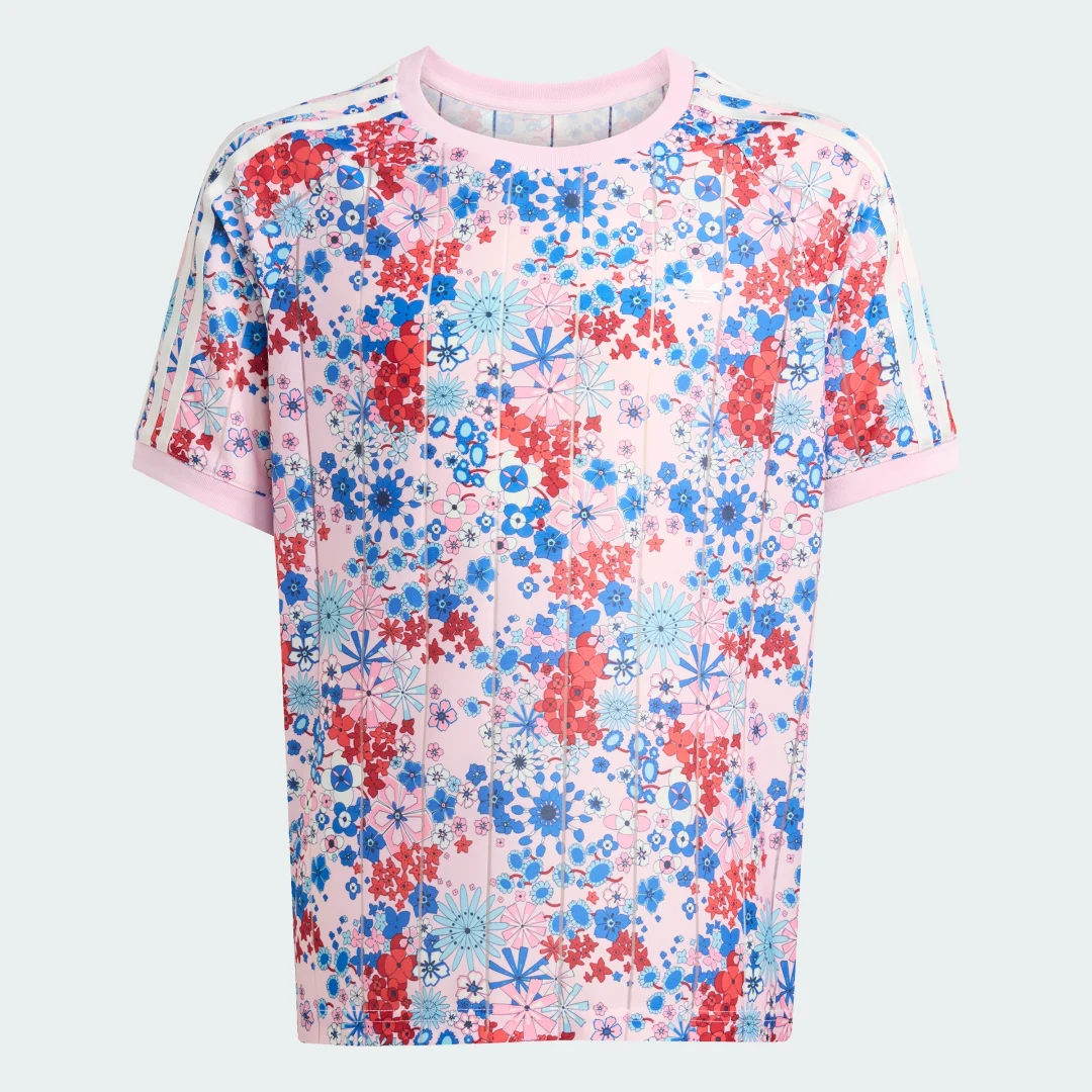 Thumbnail 3 de Camiseta adidas Originals x Liberty London: estilo único en rosa suave