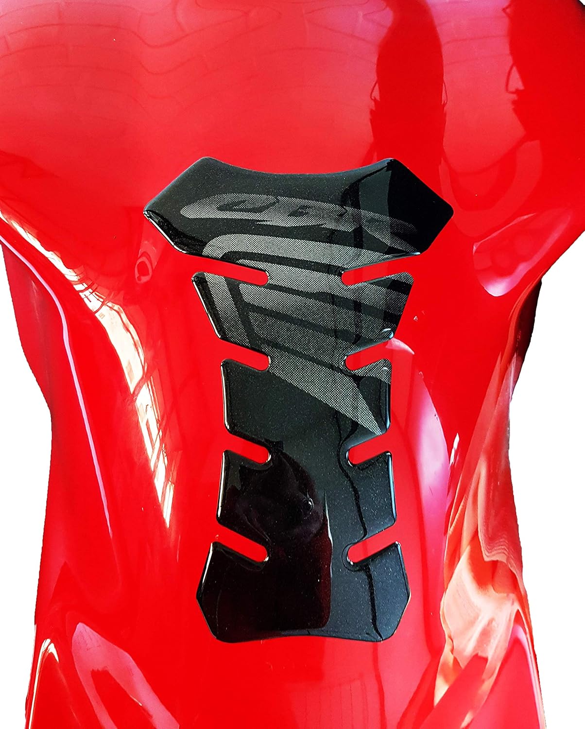 Detalle 2 de 4R Quattroerre.it 18141 Protezione Serbatoio Adesivo 3D Moto Honda CBR, Nero