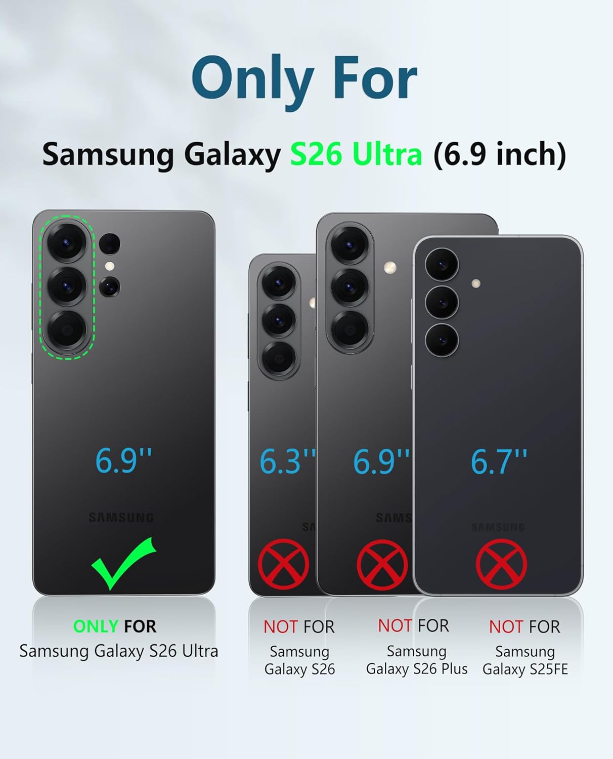 Detalle de FNTCASE for Samsung Galaxy S26 Ultra Case with Built-in Screen Protector, Kickstand & Rugged TPU Protection