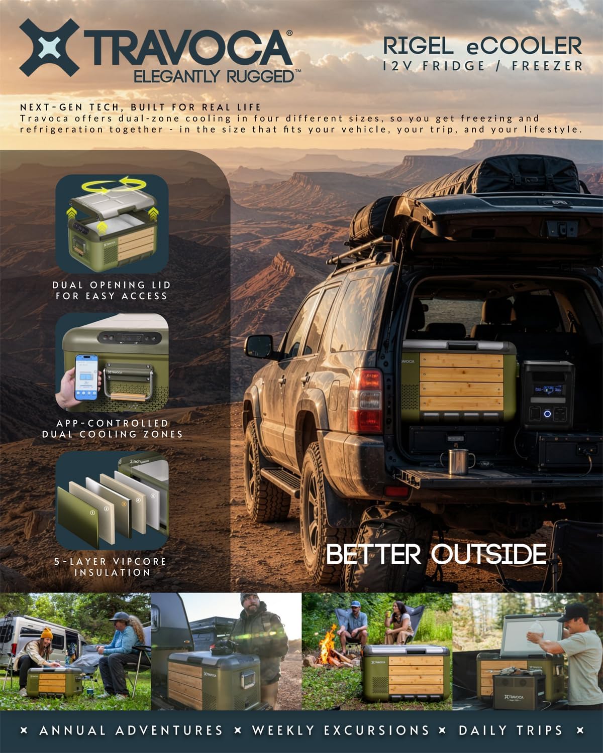 Detalle 2 de Travoca Portable Car Refrigerator 26QT