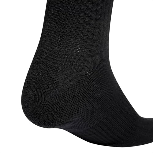 Detalle 2 de Adidas Unisex Adulto 3Stripes Cushioned Sportswear Crew Socks 3 Pair Pack – black/white/white, taglia 45-48