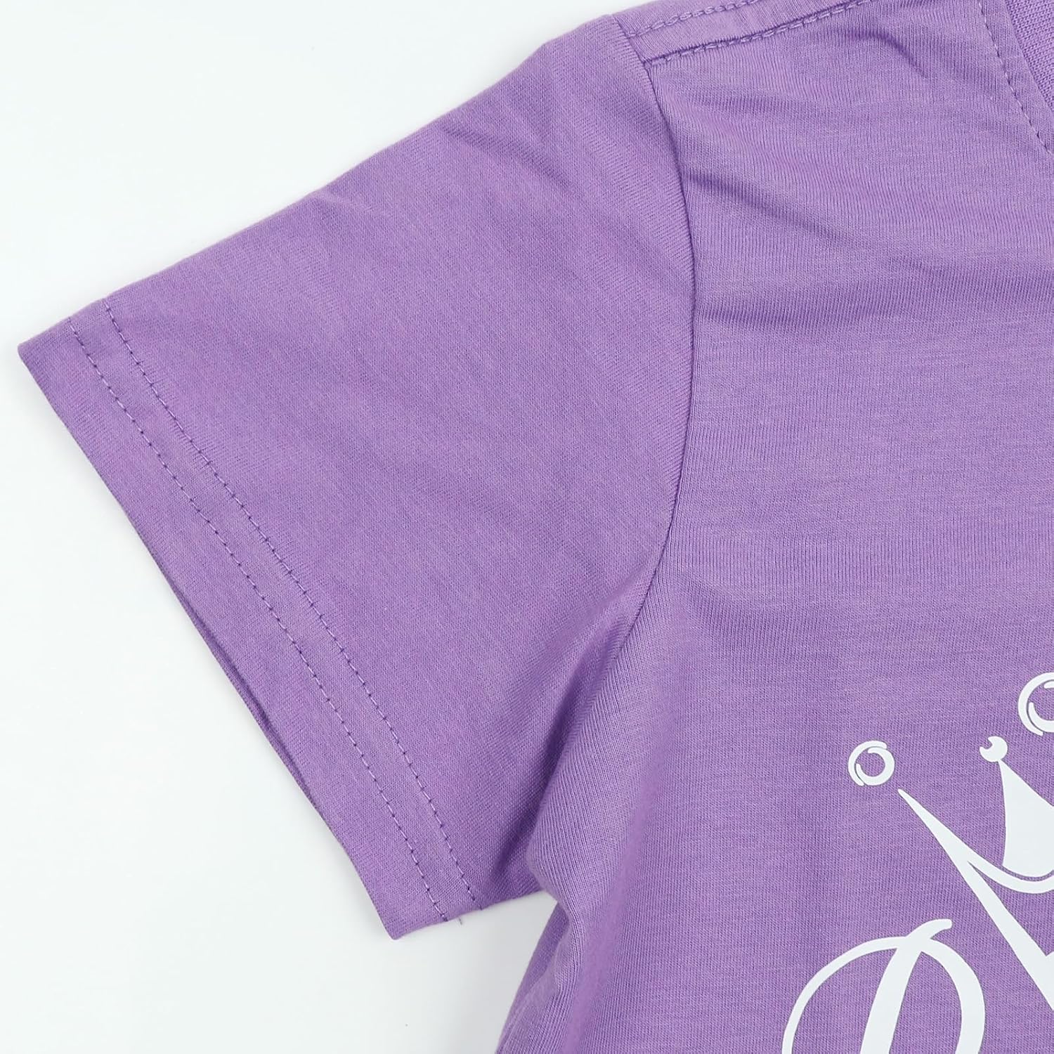 Detalle 2 de Birthday Girl Cotton Short Sleeve Tee for 2–7T – Playful Party Tee