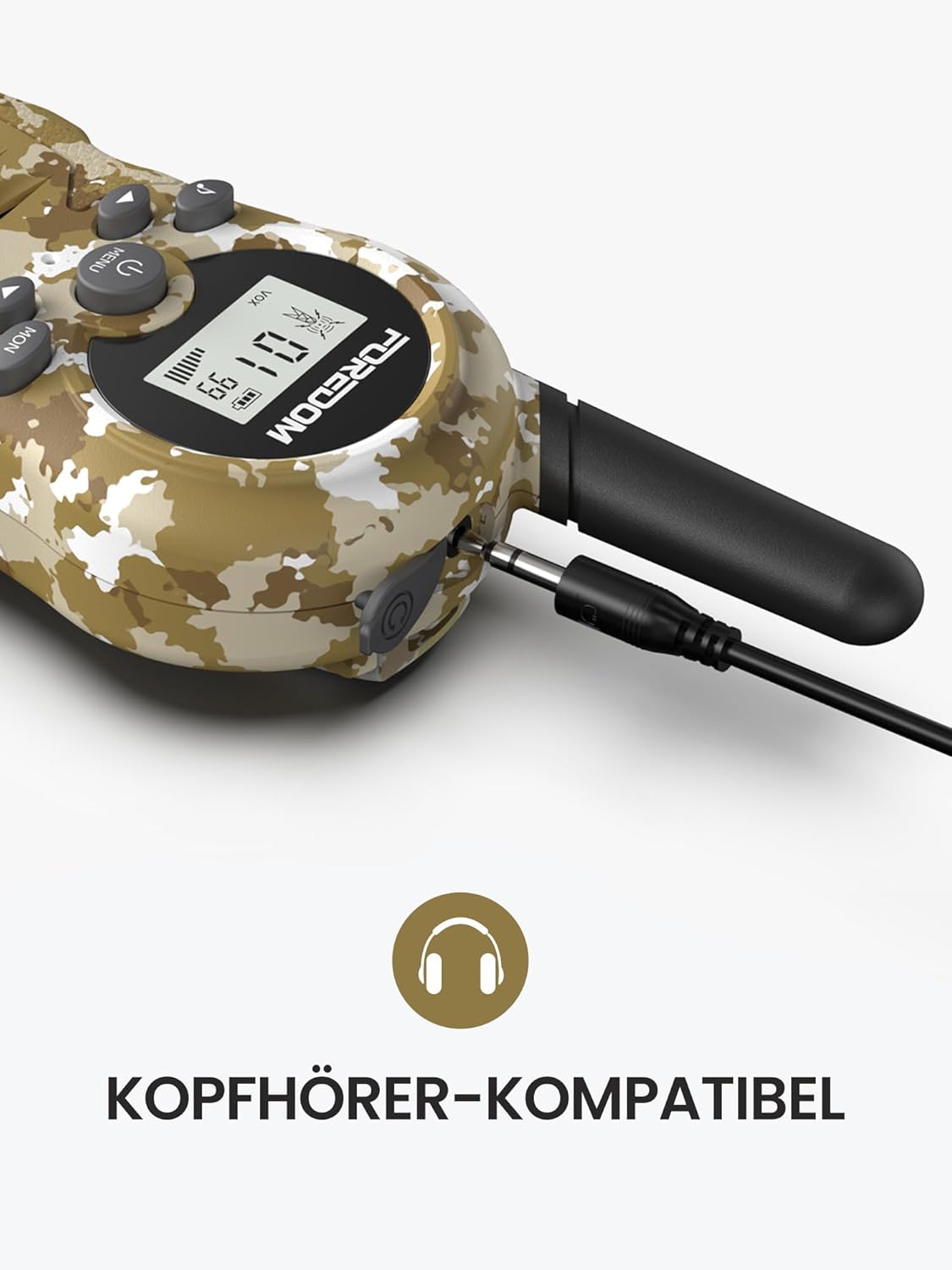 Detalle de FOREDOM Walkie-Talkies für Kinder (2er-Set) mit 8 Kanälen, bis zu 3 km Reichweite – ab 3 Jahren