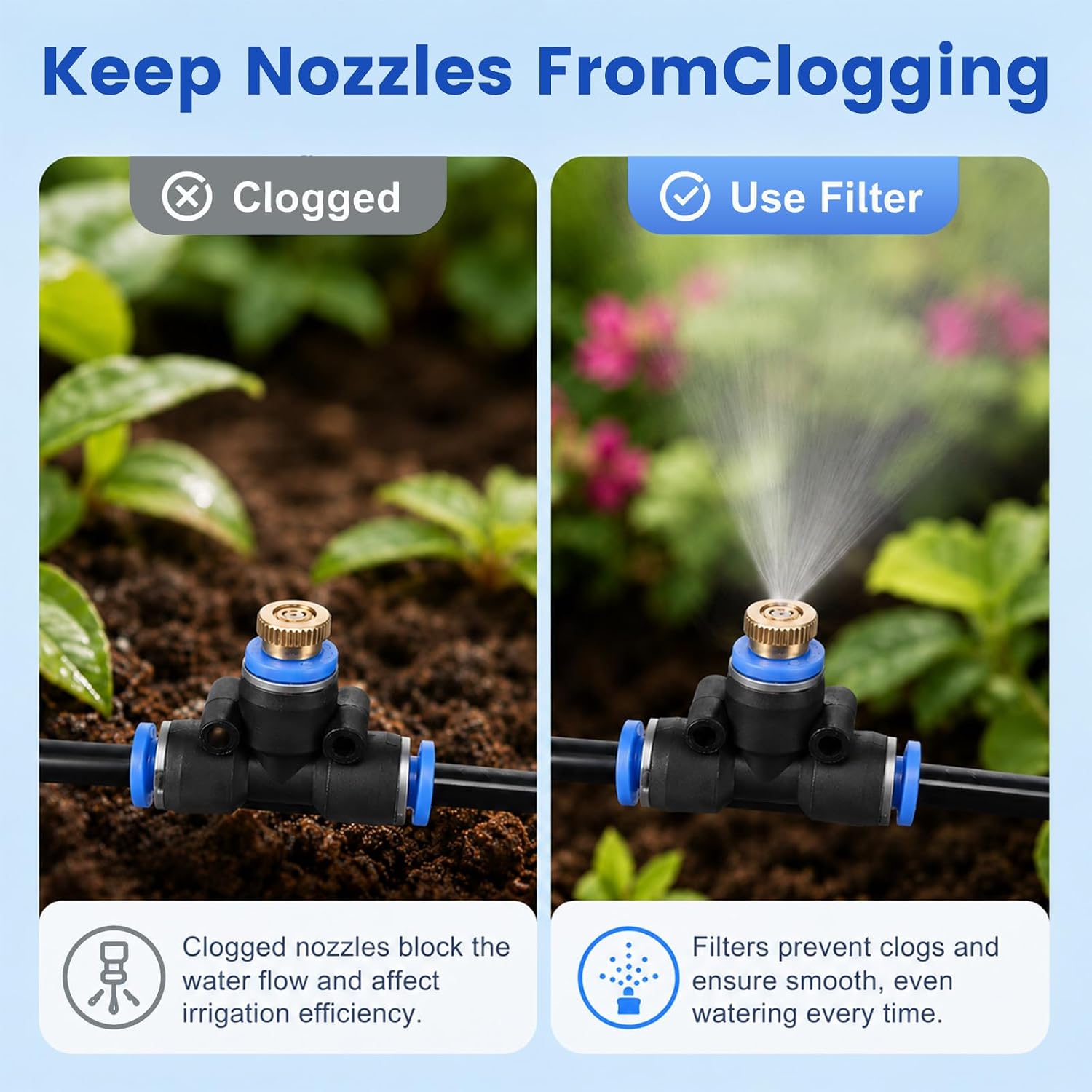 Thumbnail 6 de Wzzy Gurden Pack of 2 Mist Calcium Inhibitor Filter for Outdoor Misting Systems