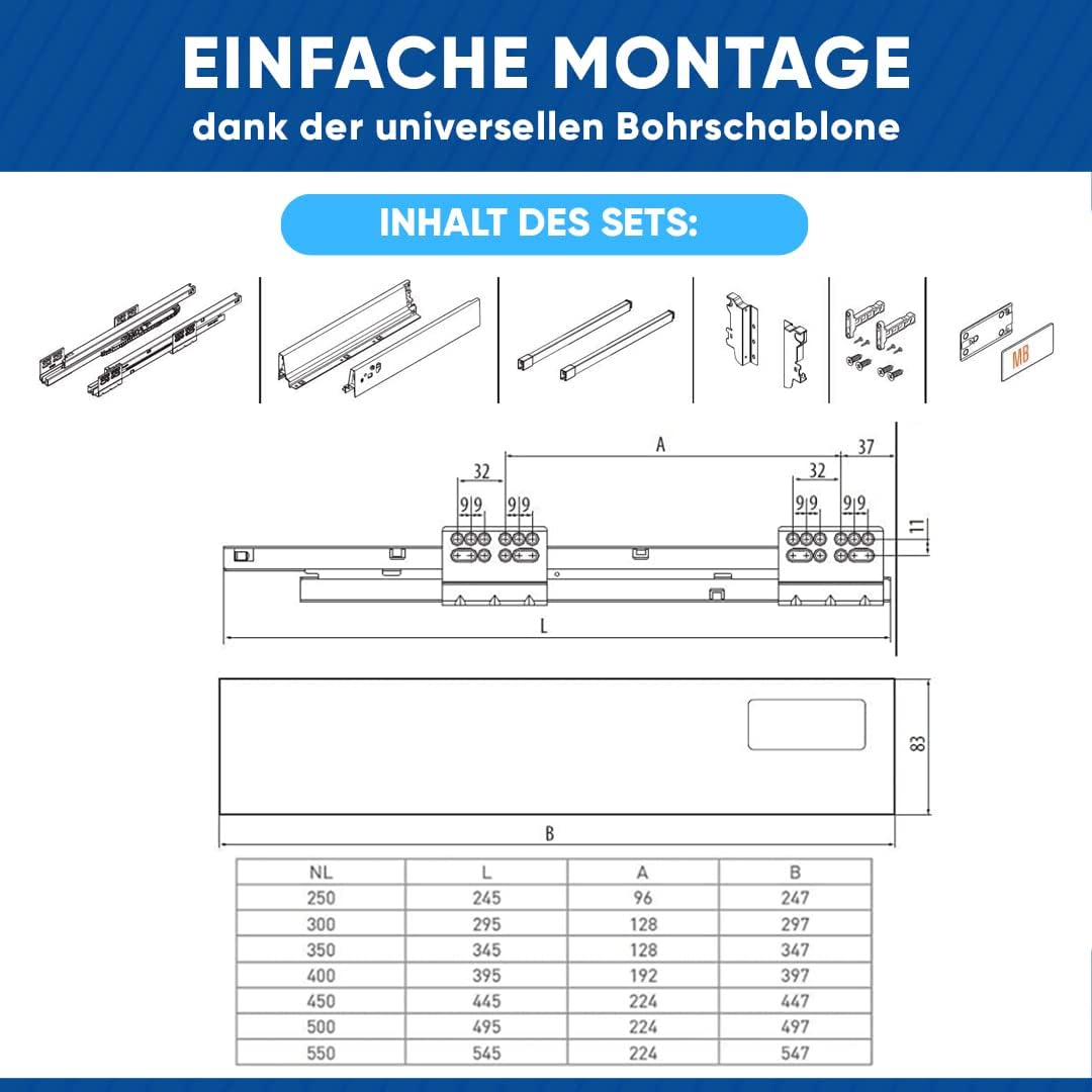 Detalle 1 de GTV Modern Box Schublade L400 Weiss