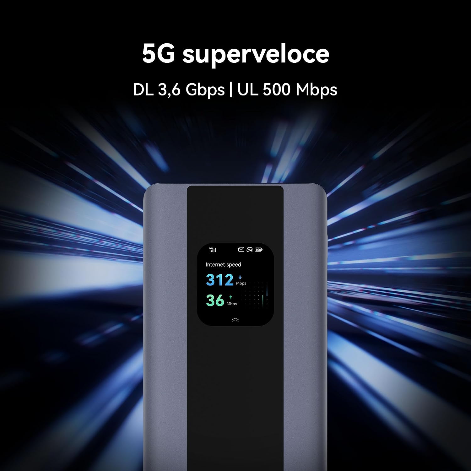 Thumbnail 1 de 5G Mobile WiFi Pro 5 (E6888): router portatile con SIM e batteria 7000 mAh