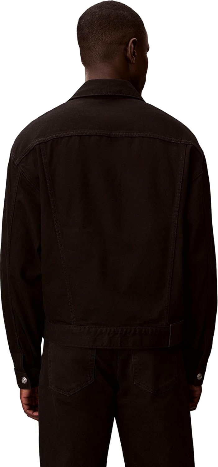 Thumbnail 1 de Calvin Klein 90s CK Classic Black Trucker Giacche Uomo LV04RF706G