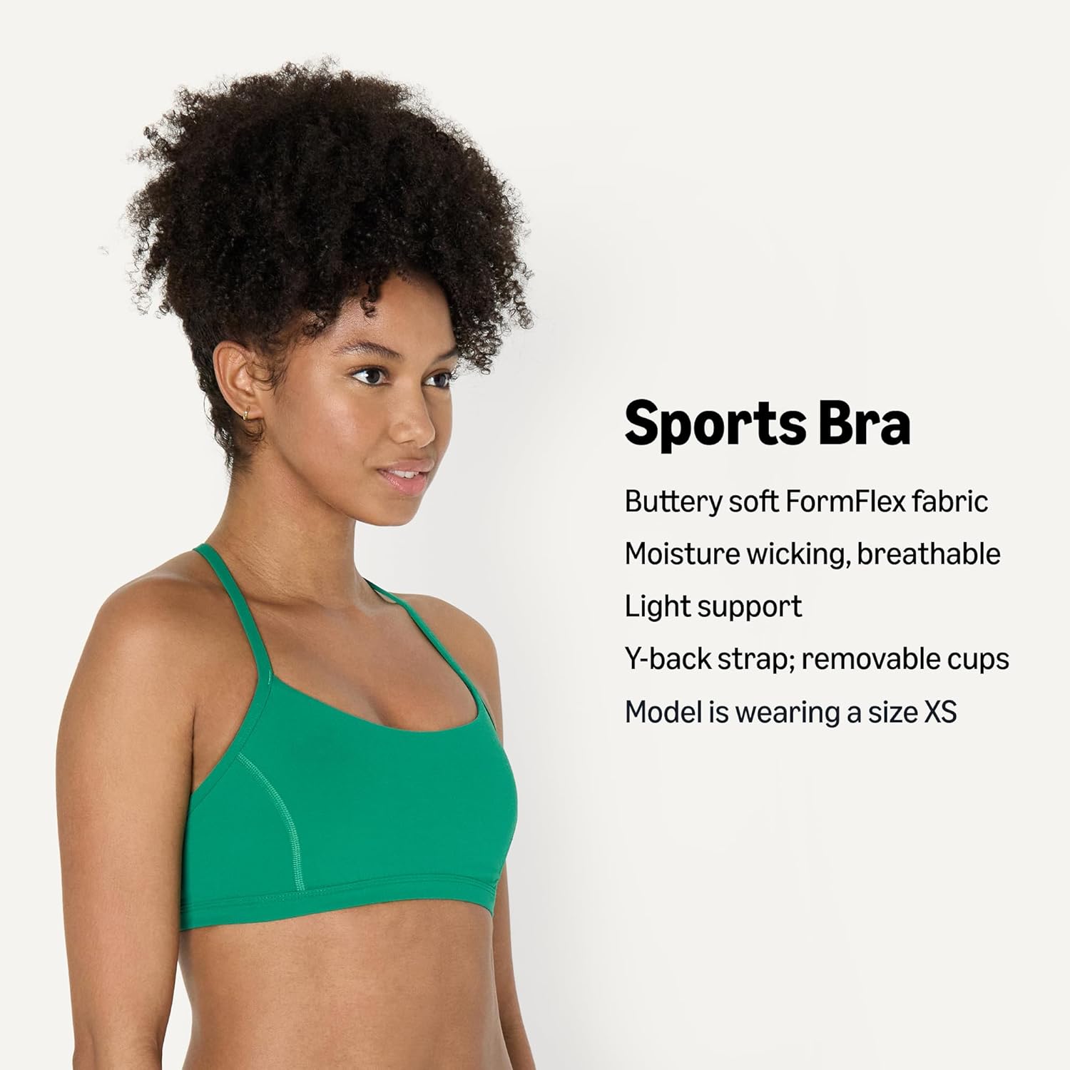 Detalle de Amazon Essentials Women's Active FormFlex Buttery Soft Light Support Y-Back Yoga Sports Bra