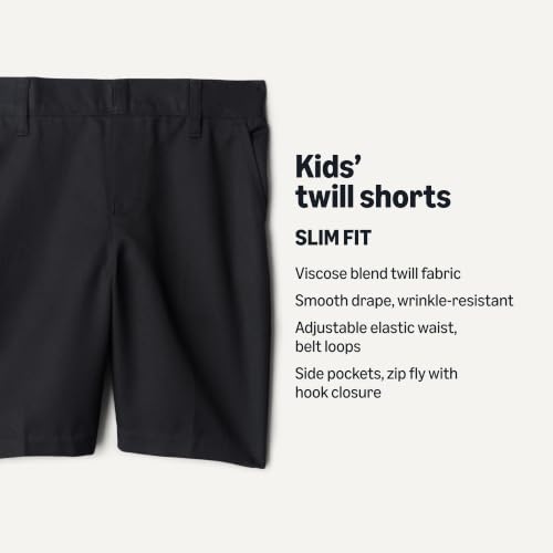 Detalle de Amazon Essentials Boys' School Uniform Shorts, Pack of 2 (Black, 7-8 Years)