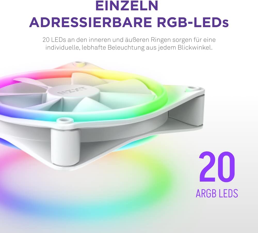 Detalle de NZXT F140 RGB Duo 140mm Lüfter