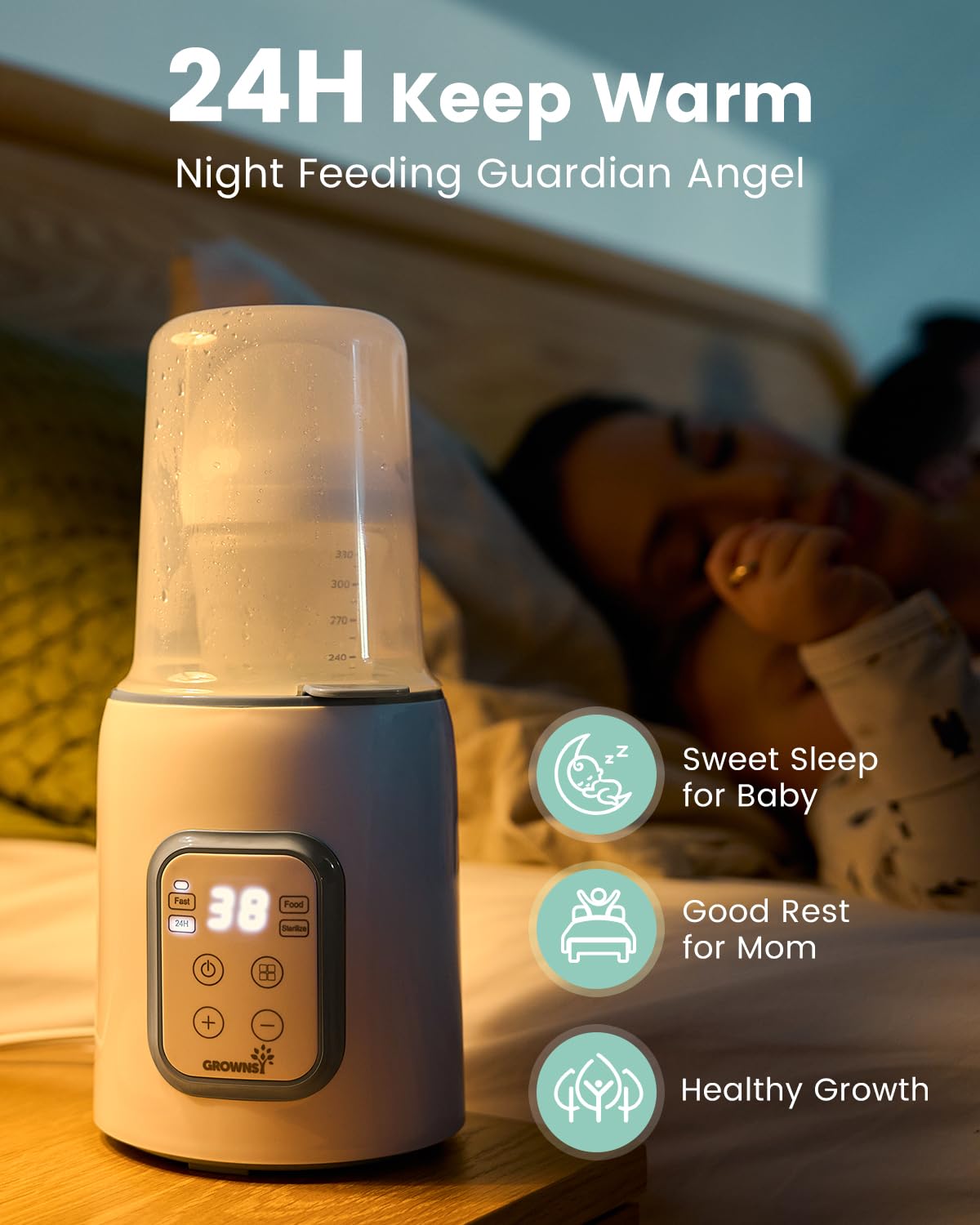 Thumbnail 4 de Grownsy 8-in-1 Baby Bottle Warmer ⏲