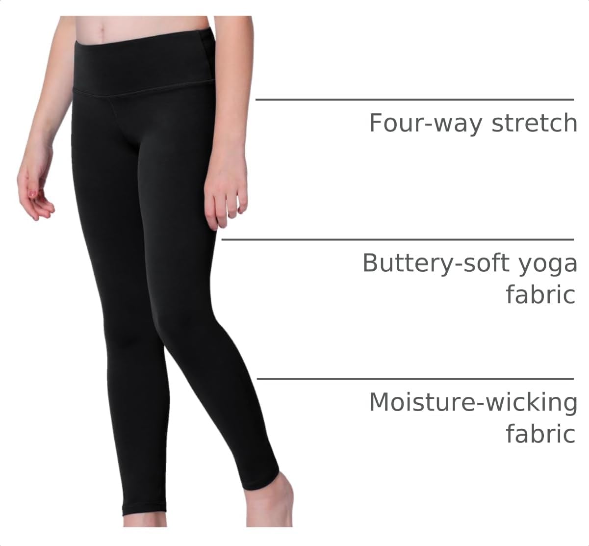 Thumbnail 3 de Stelle Girls Leggings with Hidden Pocket, High-Rise Waistband and 4-Way Stretch