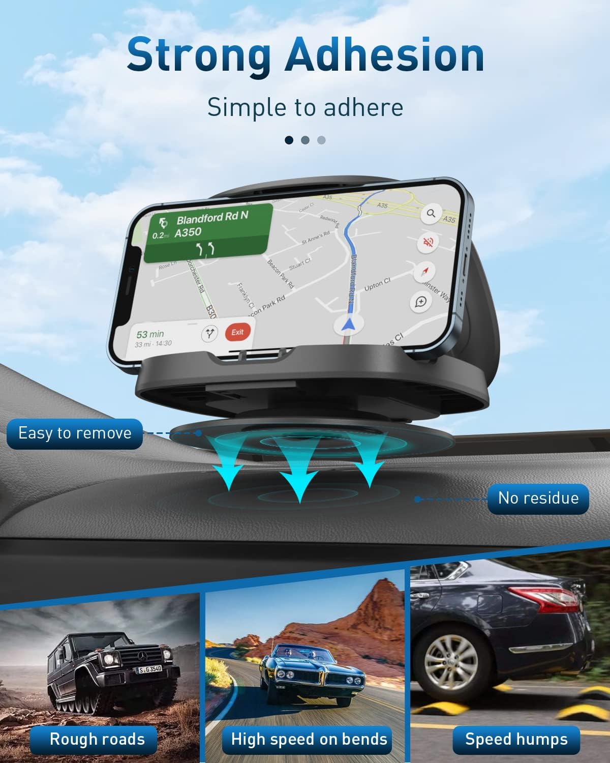 Thumbnail 2 de JOYEKY Car Phone Holder 360° rotatable for smartphones