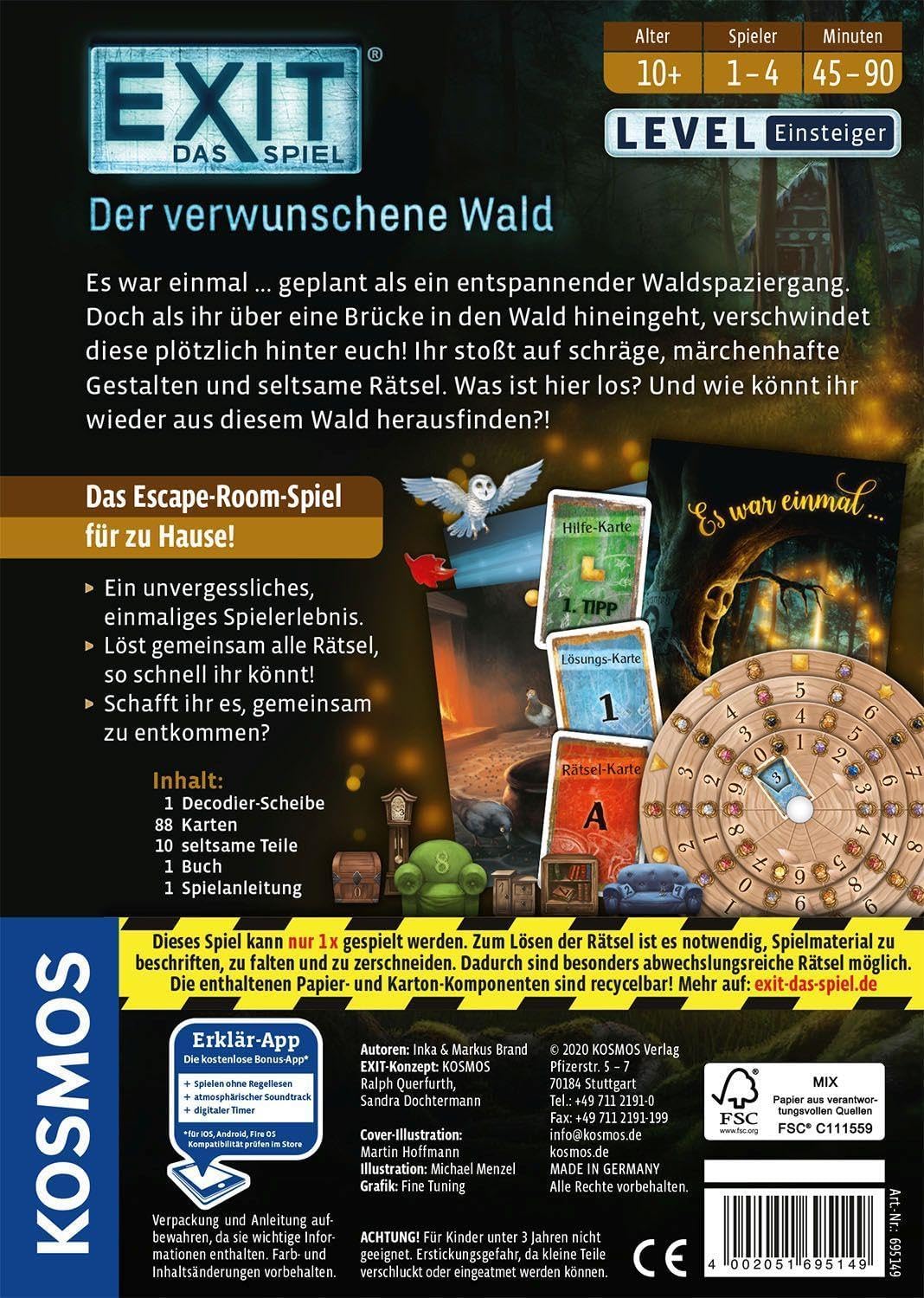 Thumbnail 1 de EXIT® - Das Spiel: Der verwunschene Wald — Escape room per casa per 1–4 giocatori