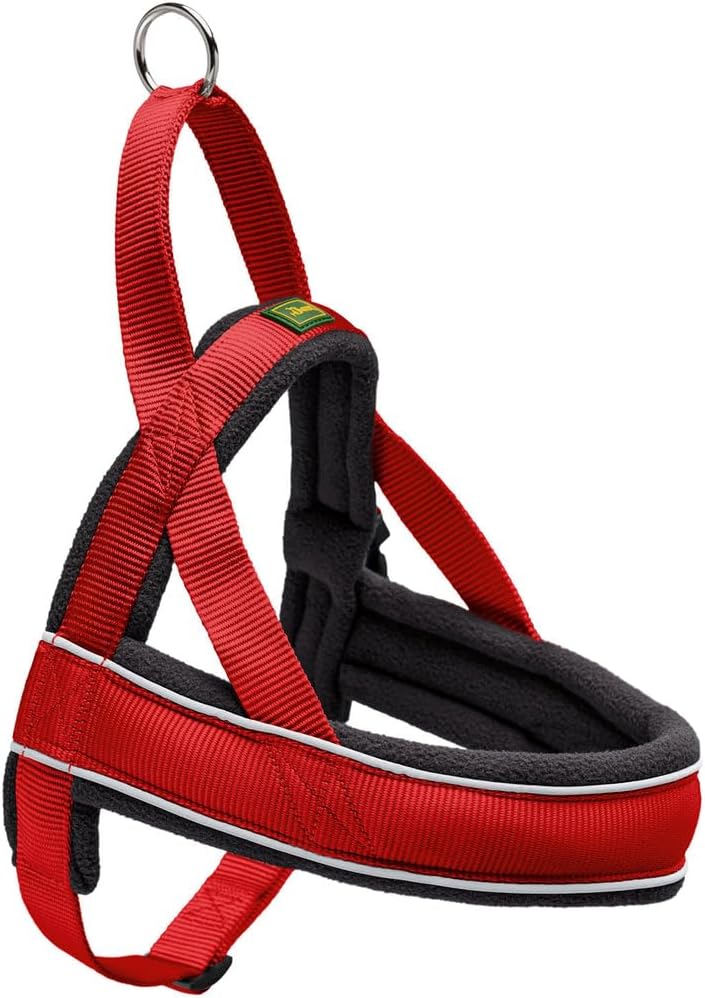 Thumbnail 3 de HUNTER Hundegeschirr RACING in Rot/Schwarz (Größe L) – weich gepolstert, reflektierend und verstellbar