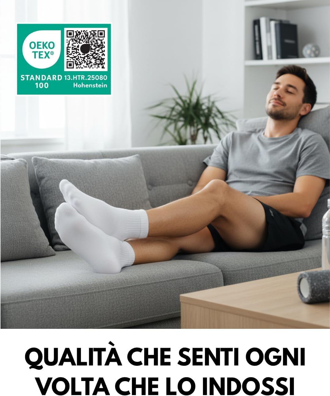 Thumbnail 6 de sockenkauf24 confezione da 10 paia di calze sportive quarter tennis uomo donna