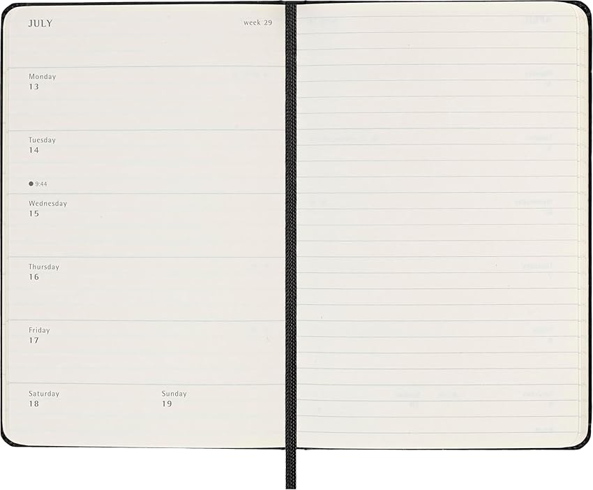 Thumbnail 4 de Moleskine Weekly Planner 2025-2026 — Agenda semanal 18 meses 9 x 14 cm