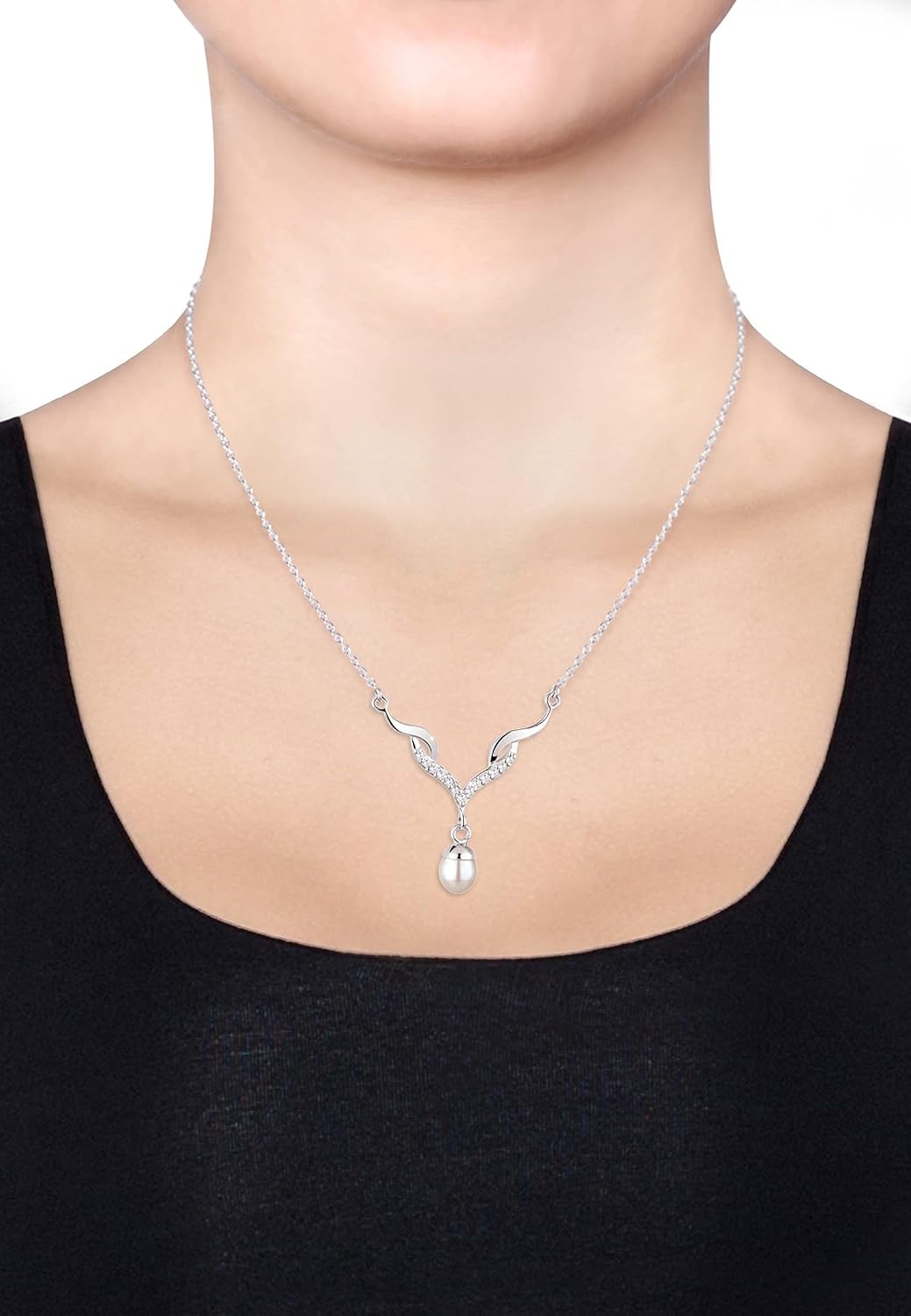 Thumbnail 4 de Elli Schmuckset Tropfen Anhänger 45 cm Silber 925