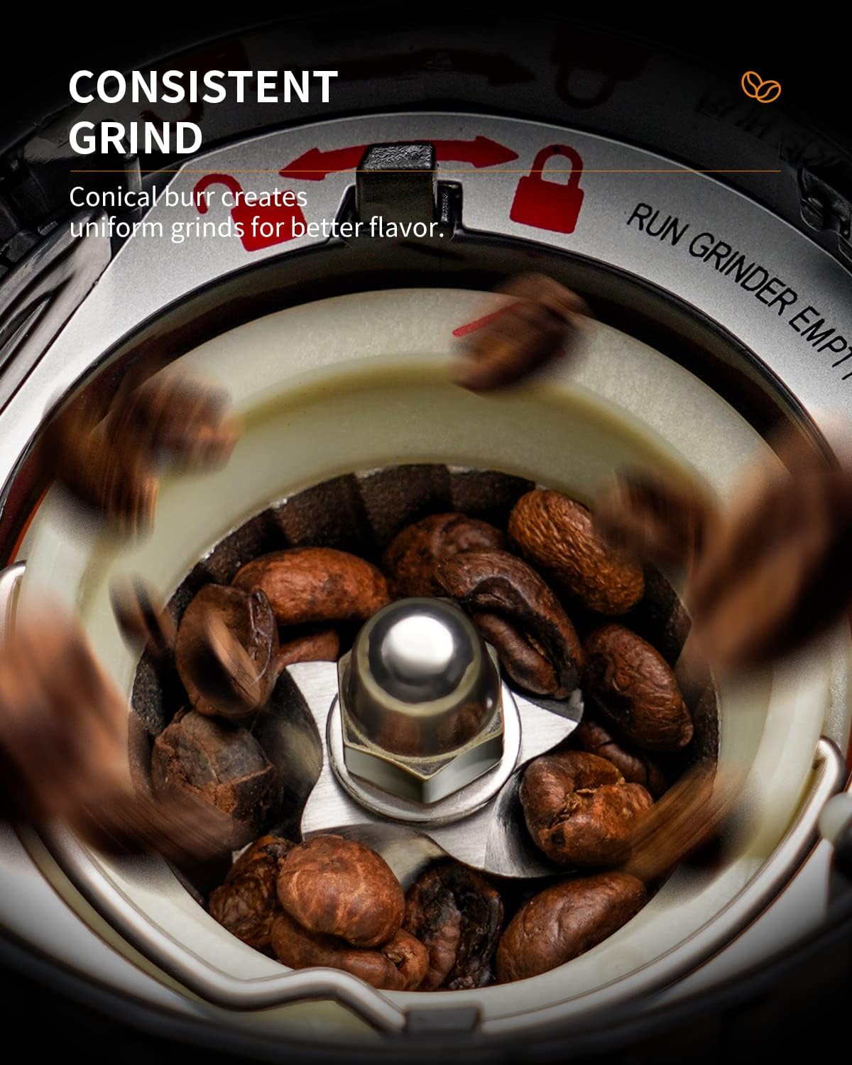 Thumbnail 2 de SHARDOR Professional Conical Burr Coffee Grinder: 48 Grind Settings for Espresso to French Press
