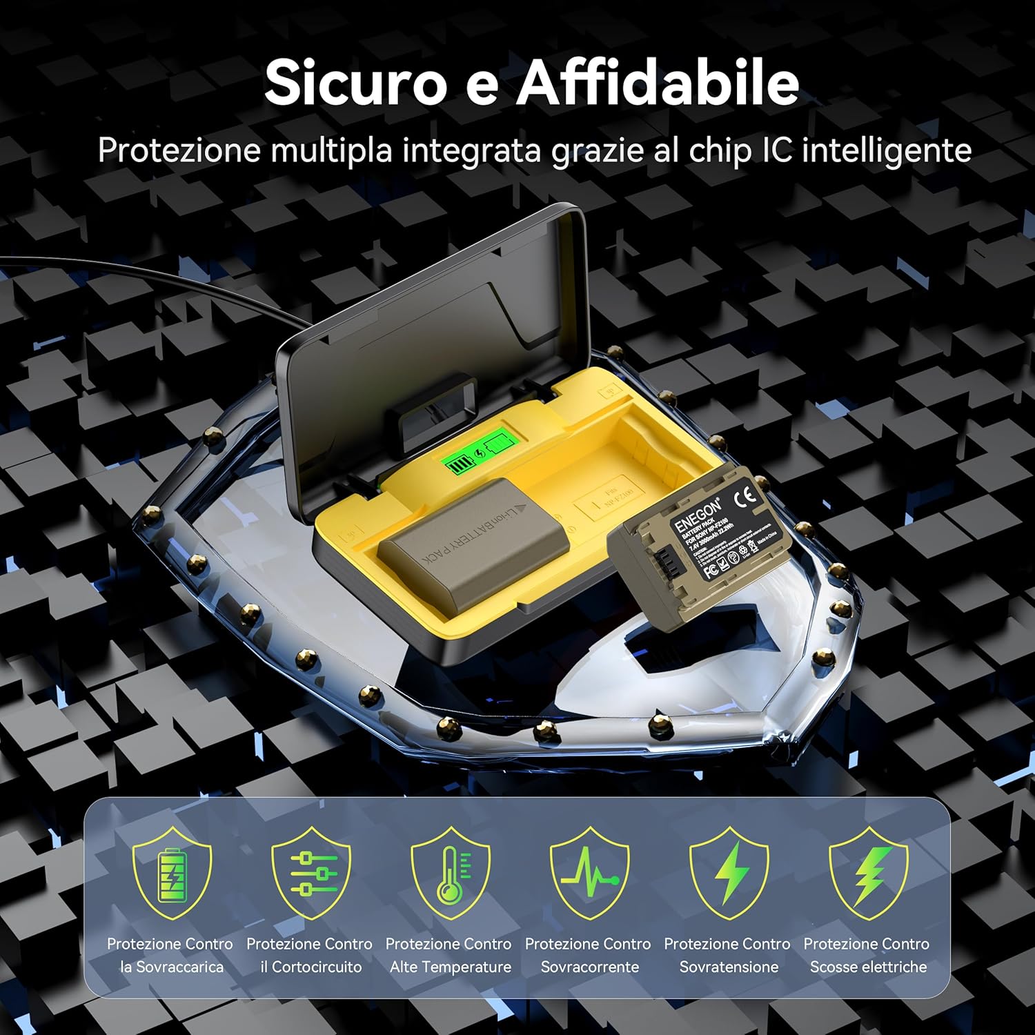 Thumbnail 3 de ENEGON NP-FZ100 Caricabatterie rapido 20W