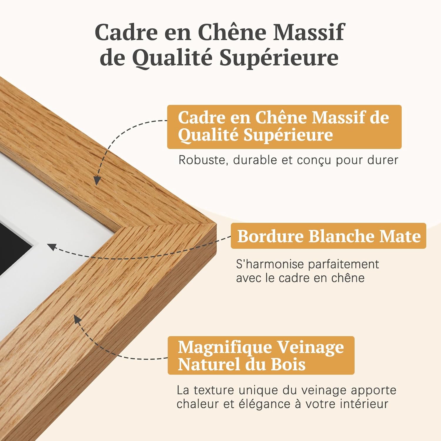 Thumbnail 1 de Cadre photo numérique WiFi en bois de chêne 10,1 pouces — stockage 32 Go, écran tactile IPS et app Frameo