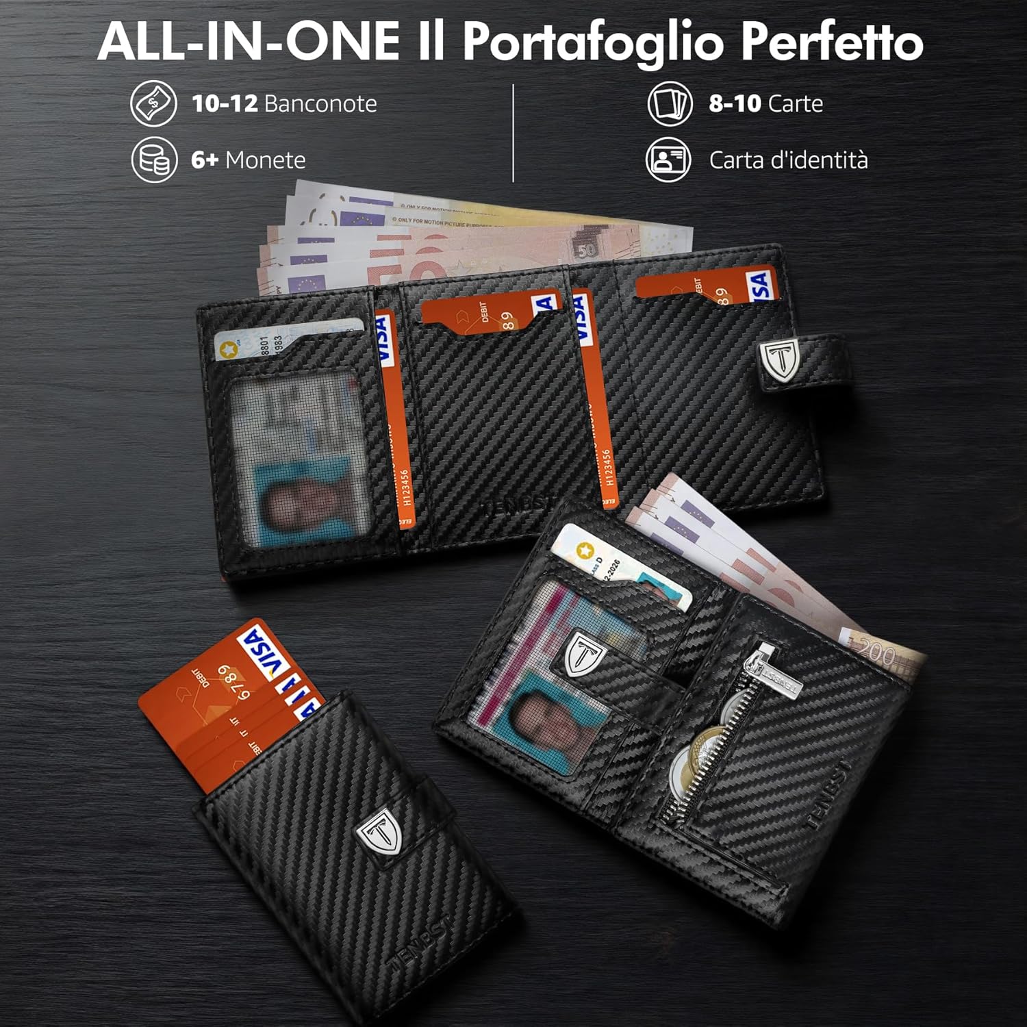 Thumbnail 1 de TENBST Portafoglio Uomo 7 slot