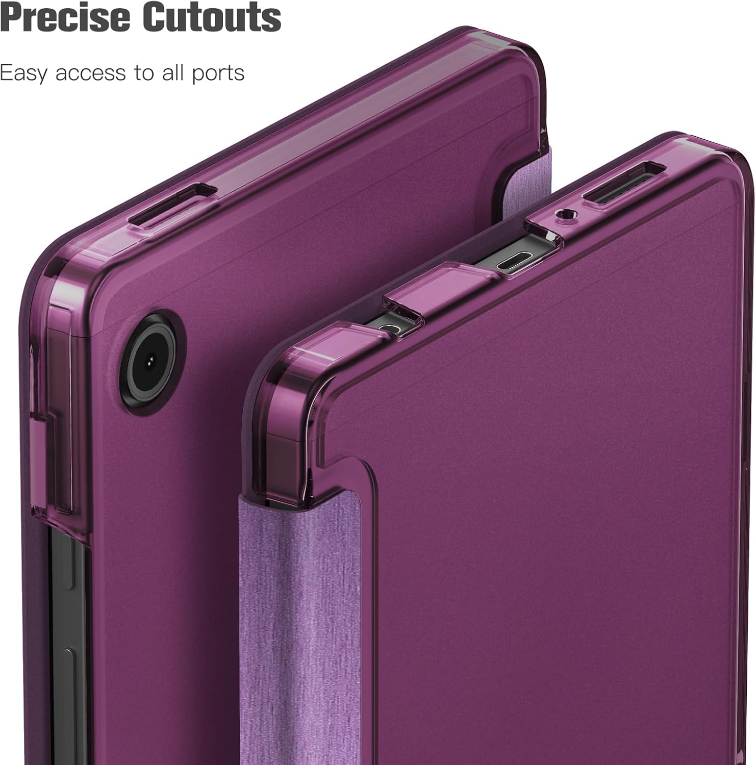 Thumbnail 5 de FINTIE Case for Samsung Galaxy Tab A11 8.7" / A9 8.7" (2023‑2025) - Ultra Thin Protective Case with Translucent Back, Dark Purple
