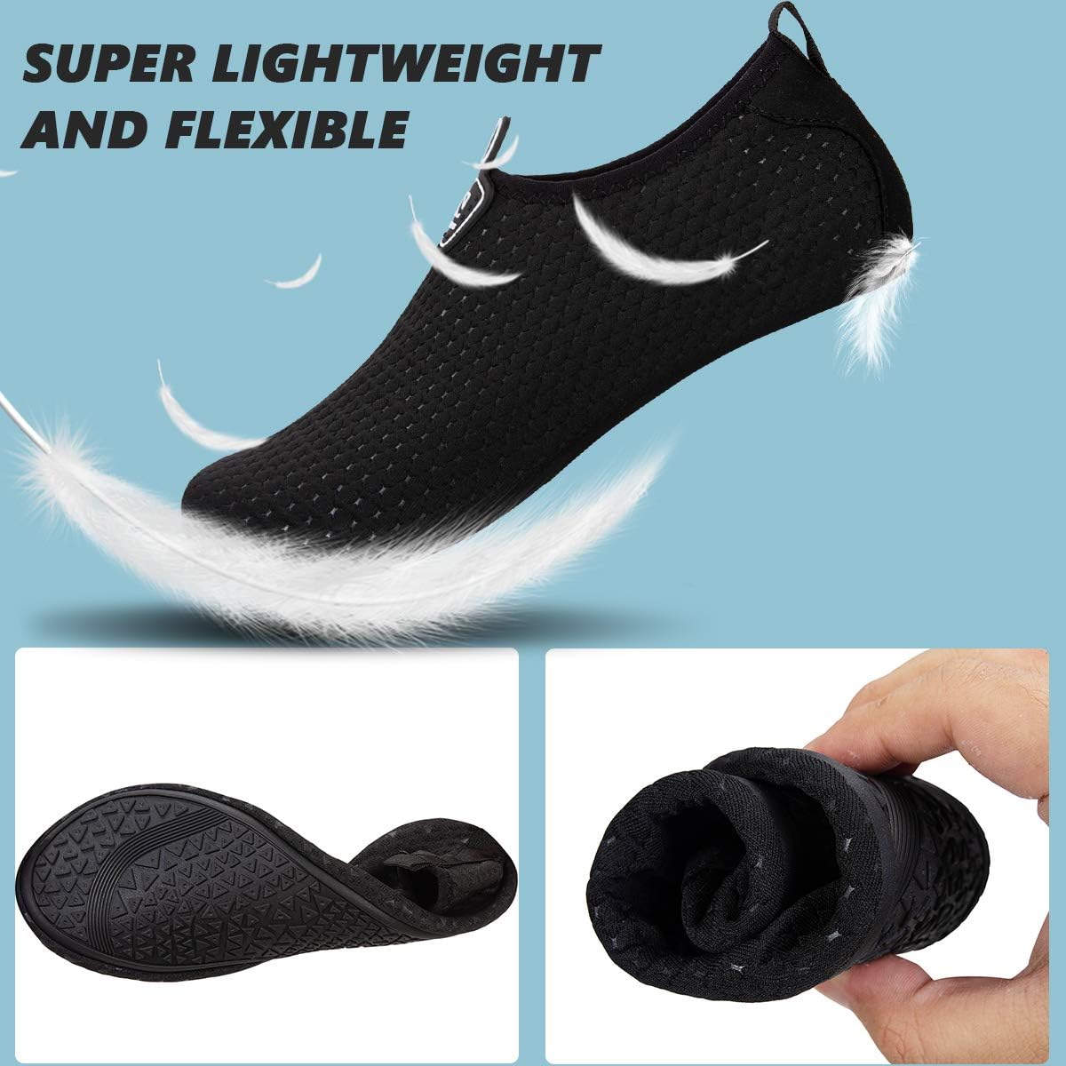 Thumbnail 4 de Barefoot Water Shoes Aqua Spots: Quick-Dry Beach, Swim and Surf Footwear for Men and Women