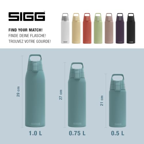 Thumbnail 5 de SIGG Shield Therm One Morning Blue 0,75 L – Auslaufsichere, vakuumisolierte Edelstahl-Trinkflasche