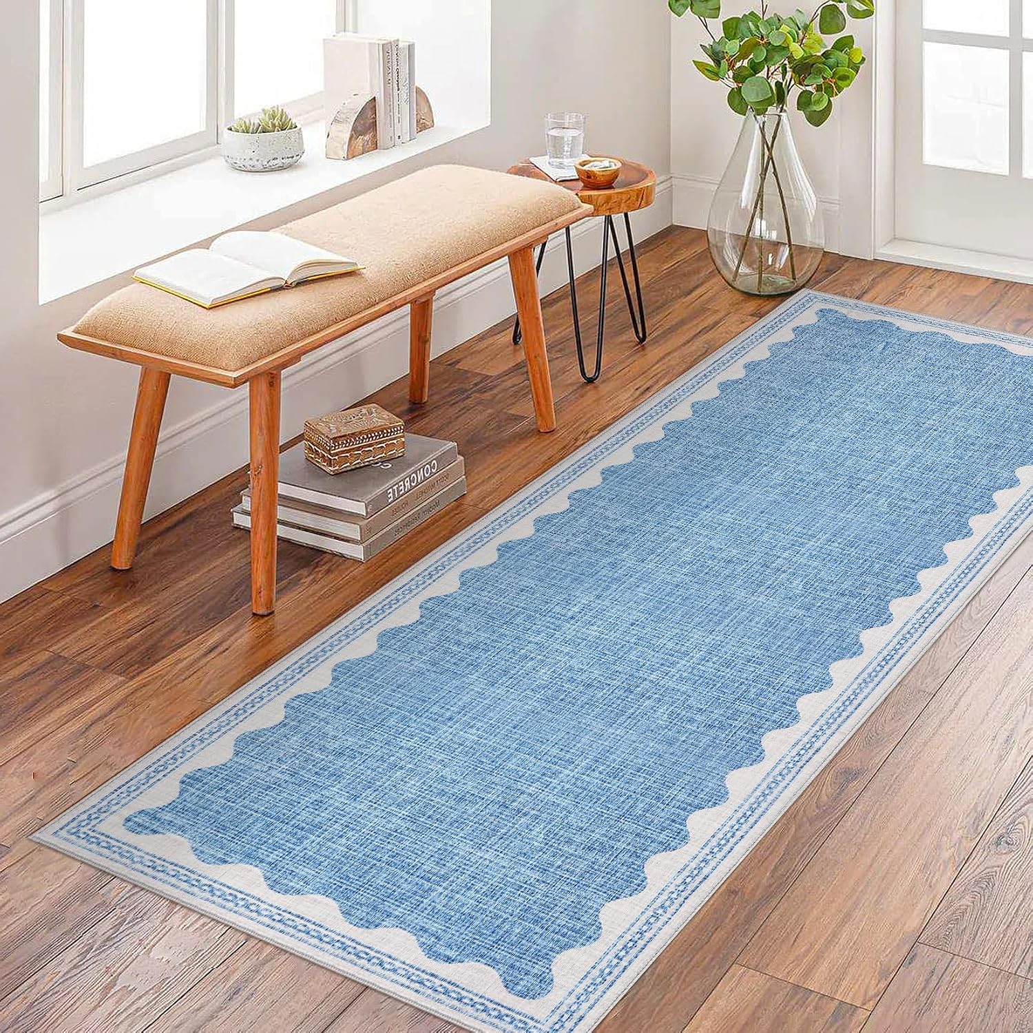 Detalle 2 de CAREMEE 2x6 Scalloped Blue Runner