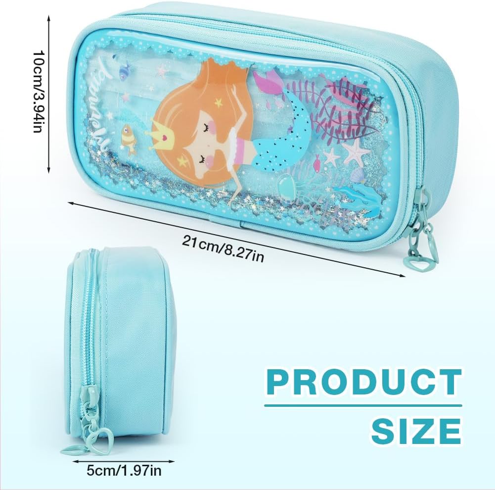 Thumbnail 1 de OFFCUP trousse à crayons pliable grande capacité à 2 compartiments Quicksand – design sirène