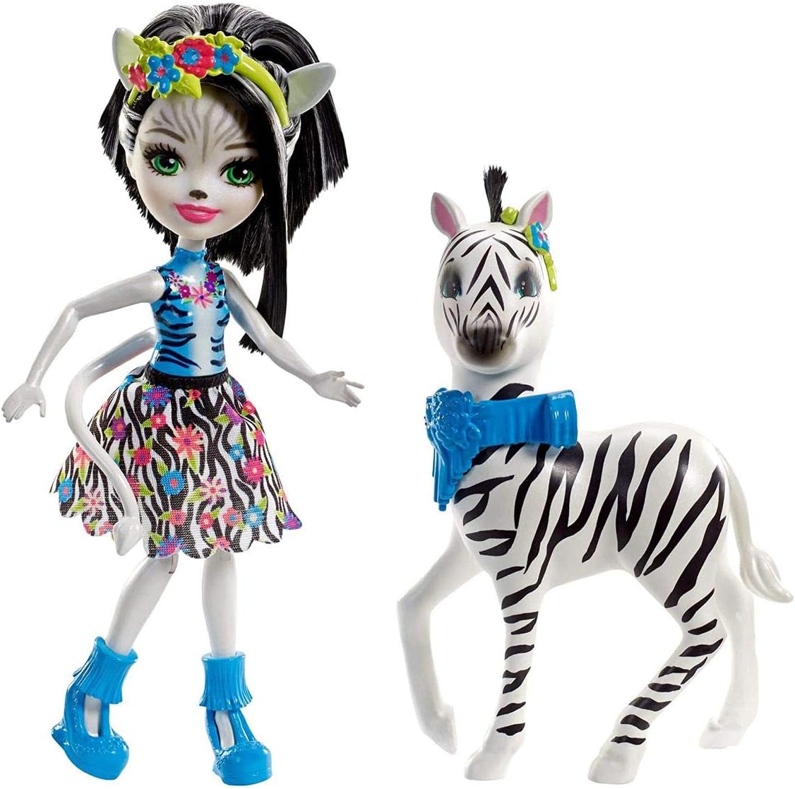 Detalle de Enchantimals FKY75 Zelena Zebra & Hoofette Doll with Styleable Hair