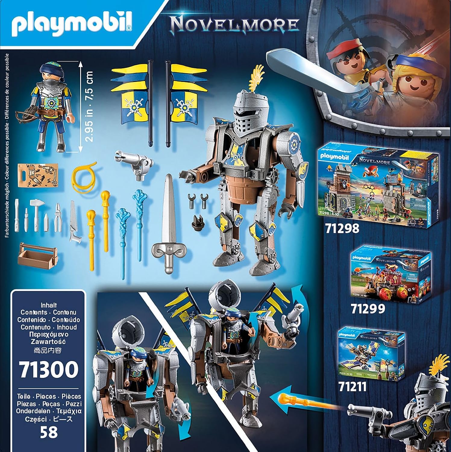 Thumbnail 4 de PLAYMOBIL 71300 Ritter Gizmo Crafton 58 Teile