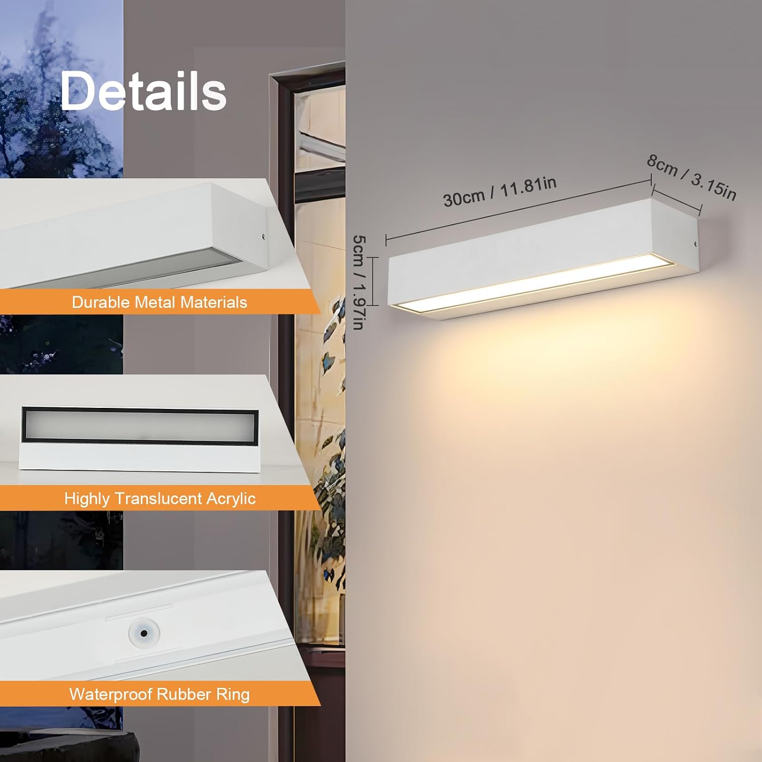 Detalle 1 de Applique murale LED 16W Comely