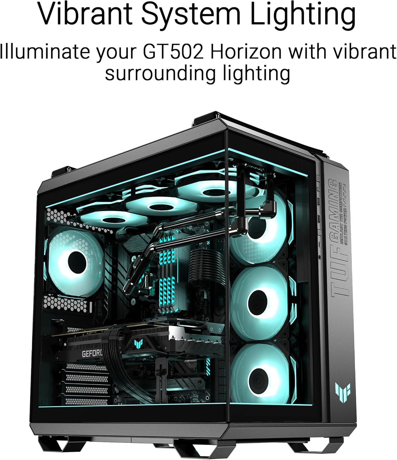 Detalle de ASUS TUF GAMING GT502 Horizon ARGB Lighting Kit White
