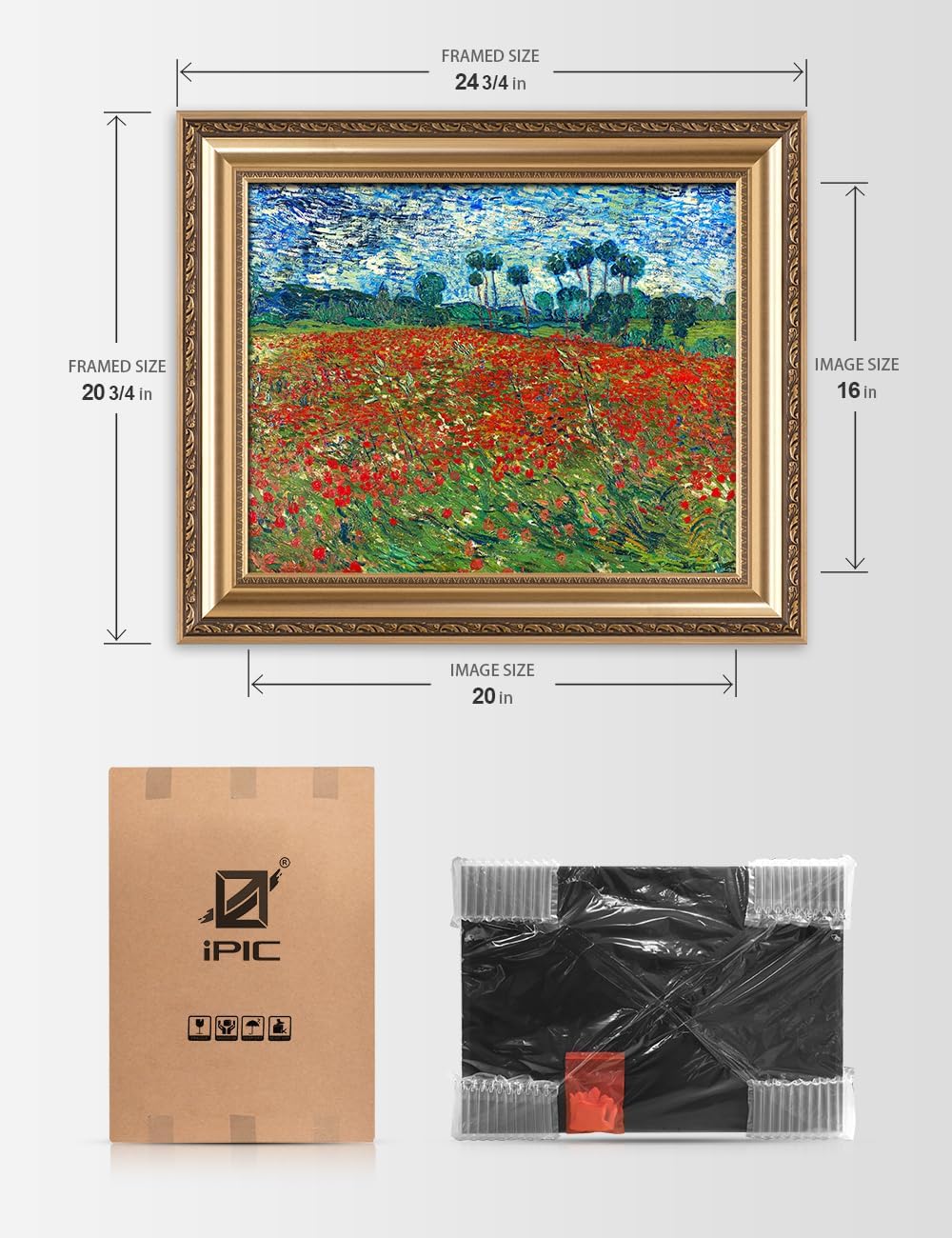 Detalle 2 de IPIC Framed Wall Art, 26x22 in