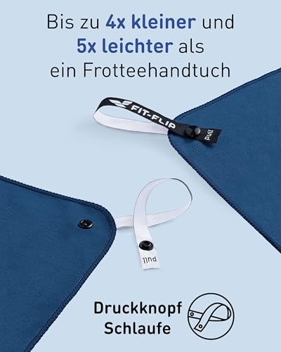 Detalle de Fit-Flip Mikrofaser Handtuch schnelltrocknend – kompakt, saugstark und vielseitig einsetzbar