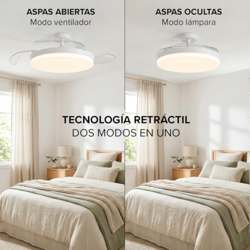 Thumbnail 8 de 3NOD CONCEPT OVA Ventilador de Techo con Luz, Blanco