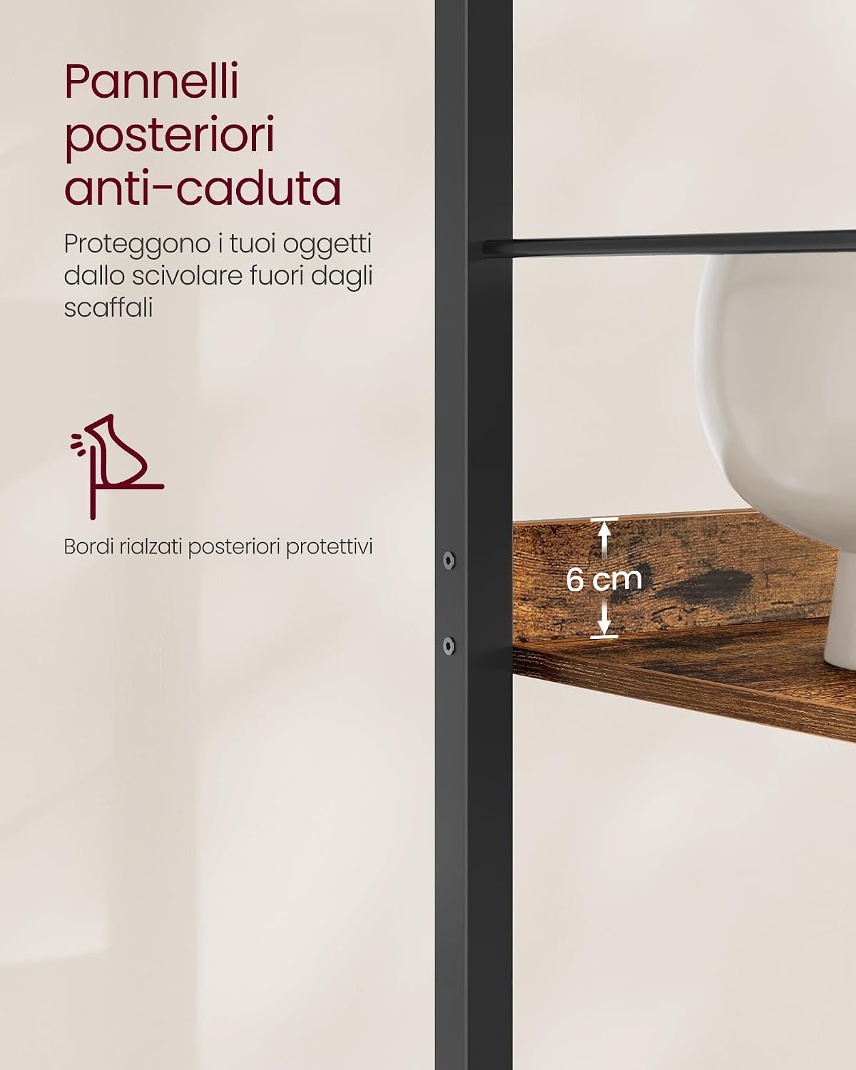 Thumbnail 4 de VASAGLE LLS168KD01 libreria 6 ripiani 178 cm