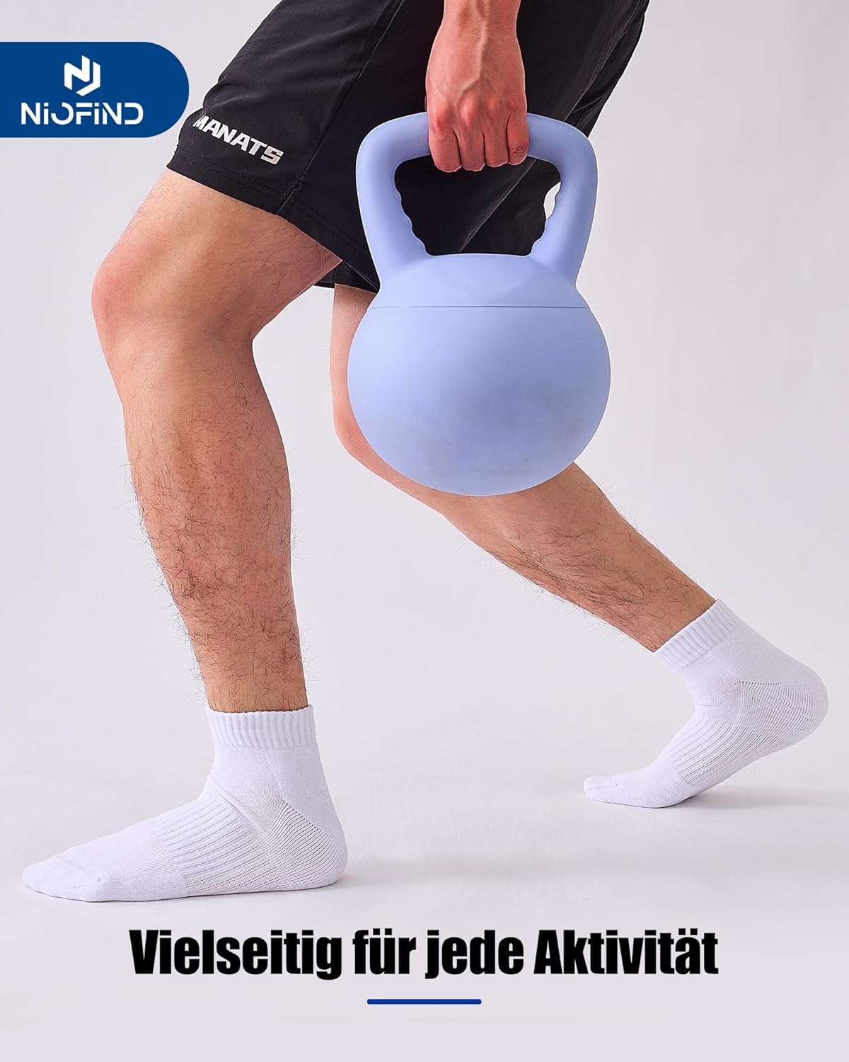 Thumbnail 3 de Niofind Sneaker Socken – Quarter Socken aus Baumwolle, atmungsaktiv, gepolstert, für Fitness, Radfahren und Arbeit
