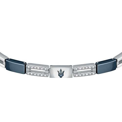 Thumbnail 1 de Maserati Bracelet Jewels Homme en Acier IP bleu — Pierres précieuses et céramique (24 cm)