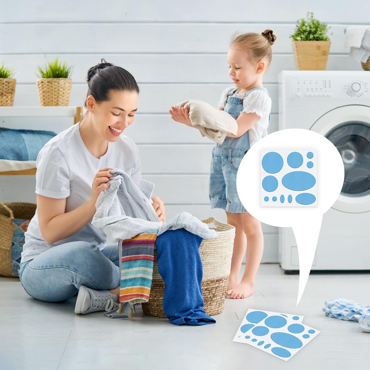 Detalle 2 de Nylon Repair Patches, Sky Blue