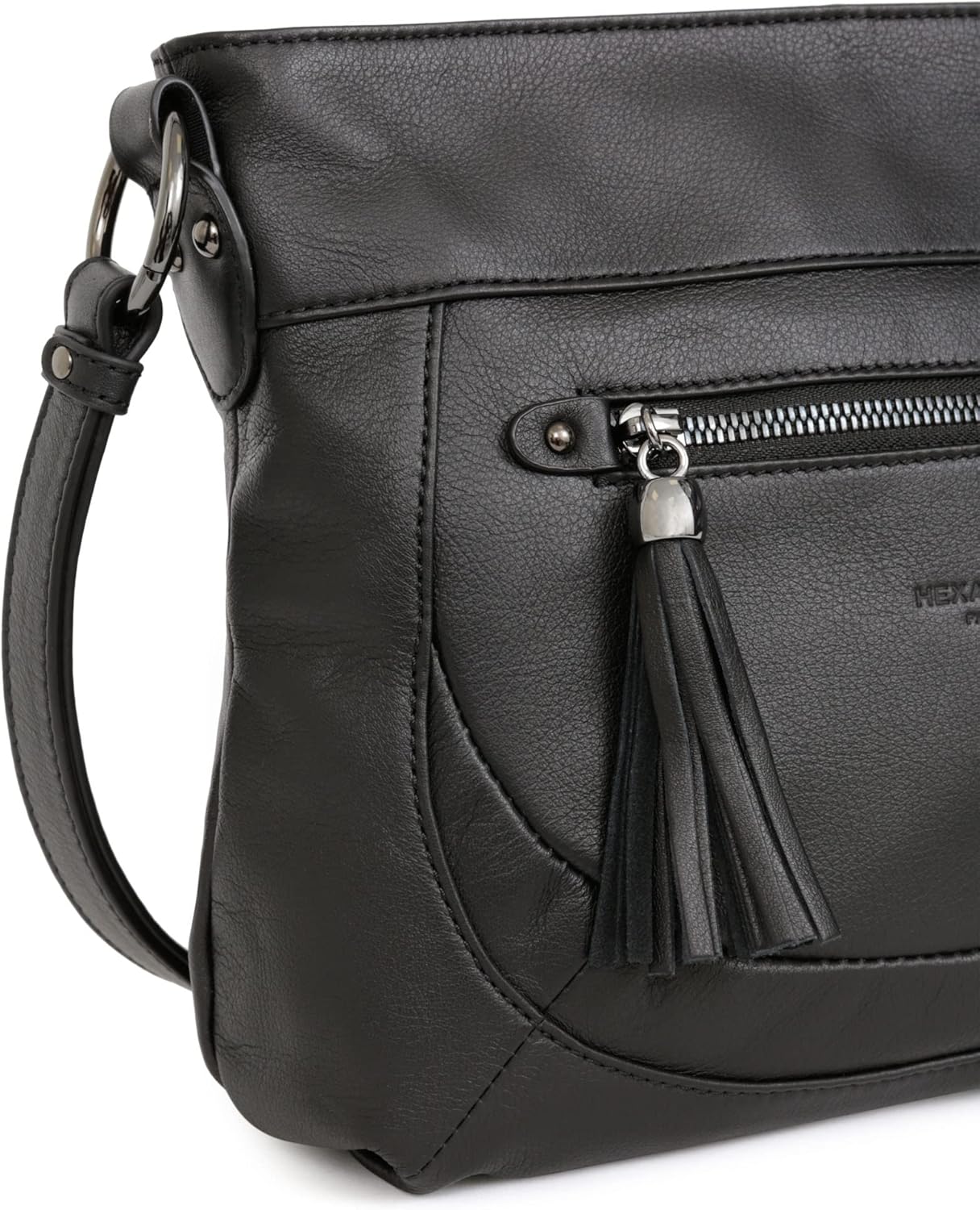 Detalle de Hexagona Sauvageh, bolso — Élégance artisanale parisienne