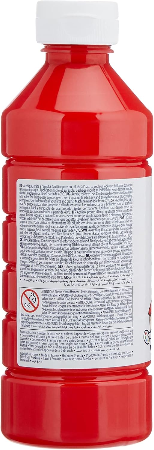 Detalle 2 de Lefranc Bourgeois Acrylique liquide Essentiel pour enfants – Assortiment 10 x 500 ml