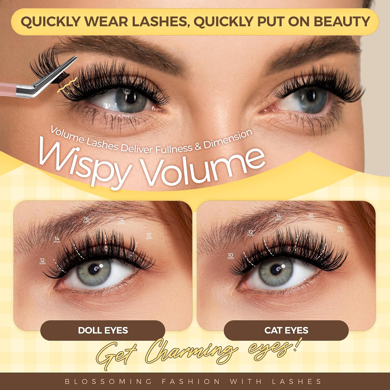 Thumbnail 4 de LASHVIEW Selbstklebende WimpernClusters 10–16 mm DIY