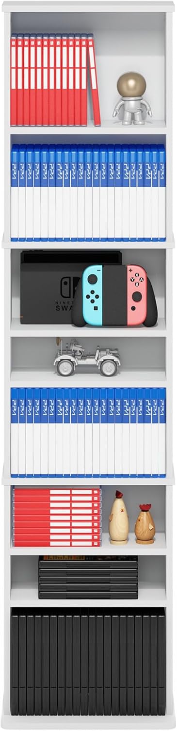 Thumbnail 4 de Furinno Jaya 9-Shelf Tall Narrow DVD Shelf