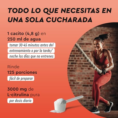 Detalle 2 de L-Citrulina Malato 2:1 en Polvo 600g - Energía Vegana 💪