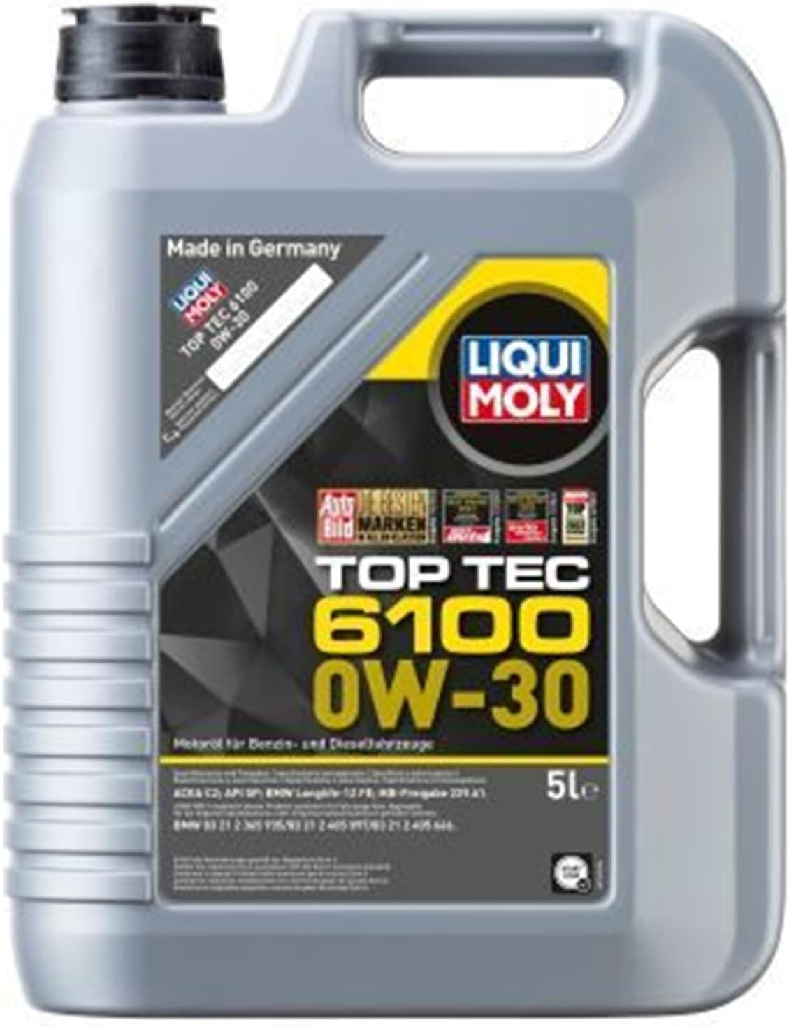 Detalle 2 de LIQUI MOLY Top Tec 6100 0W-30 – Synthesetechnologie, 5 L